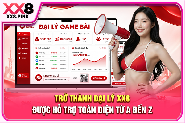 Chính Sách Đại Lý XX8 Với Hoa Hồng Cao Nhất Lên Đến 60% Trở thành đại lý XX8 được hỗ trợ toàn diện từ A đến Z